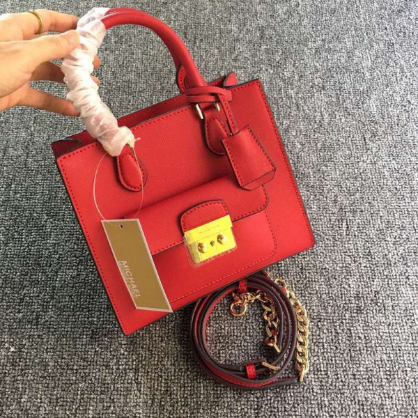 Michael Kors Pure Original Single Lock Totes Red (MK307)