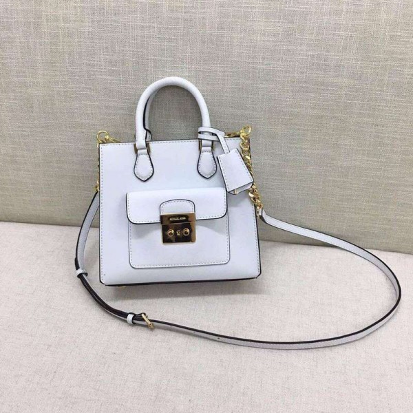 Michael Kors Pure Original Single Lock Totes White (MK309)