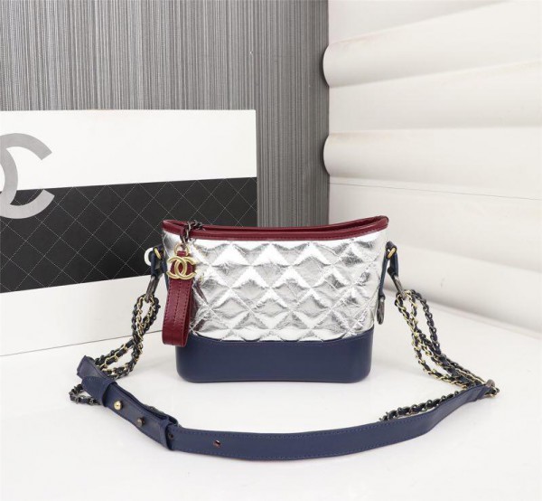 Chanel Gabrielle Small Hobo Bags CH061-Silver-Blue