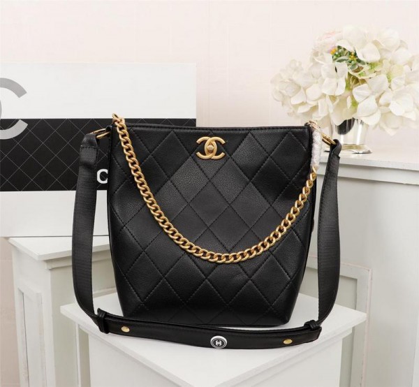 Chanel Small Hobo Handbag CH108-Black