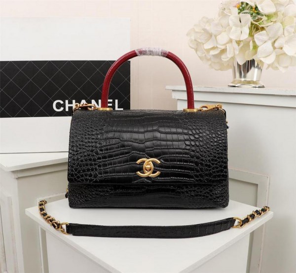 Chanel Top Handle Flap Bags CH109-Black