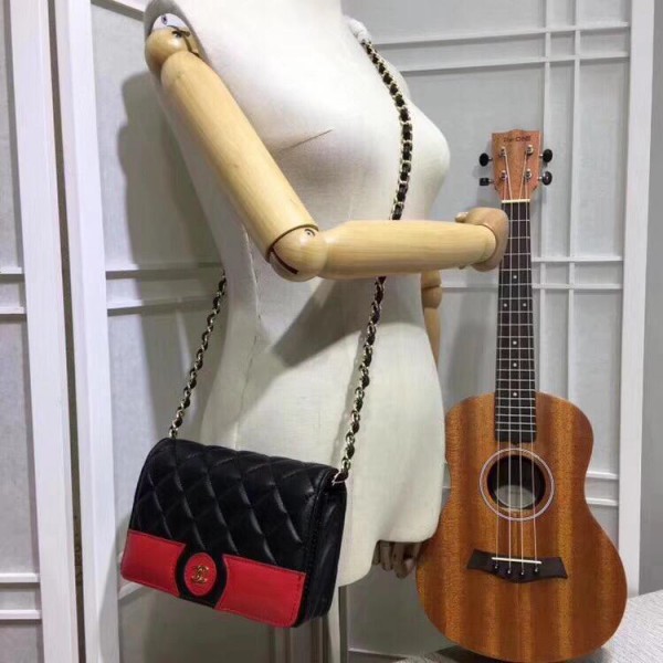 Chanel Wallet On Chain CH122-Black-Red