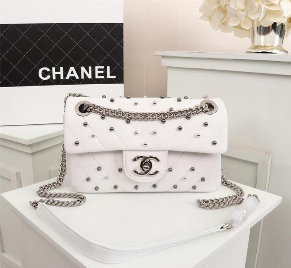 Chanel Classic Handabag CH137-White