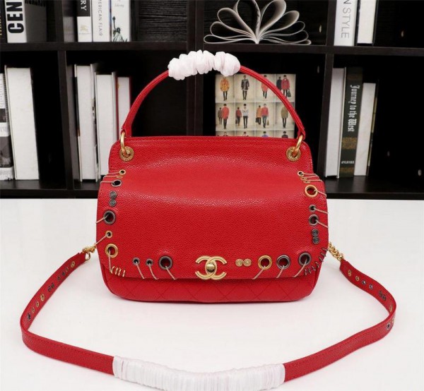 Chanel Large Top Handle Flap Bags CH142-Red