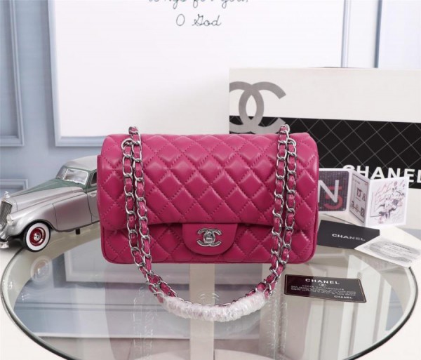 Chanel Double Flap Classic Handbag CH207-Pink