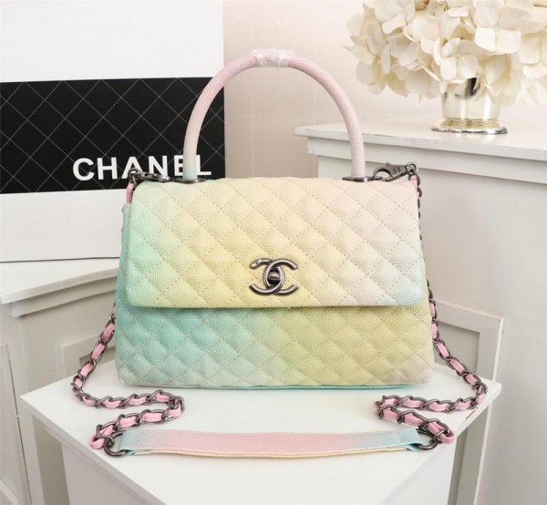 Chanel Top Handle Rainbow Flap Bags CH157a-Colorful
