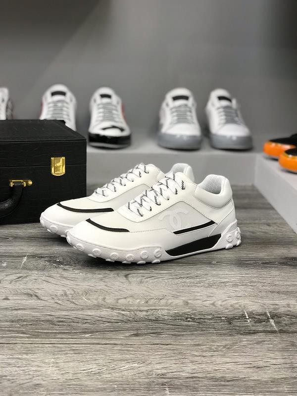 Chanel Men Low-Top Sneakers White CHS-058