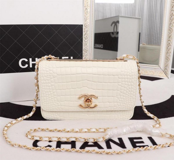 Chanel Wallet On Chain CH166-White