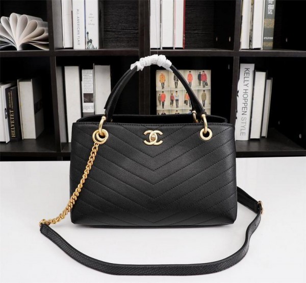 Chanel Top Handle Tote Bags CH075-Black