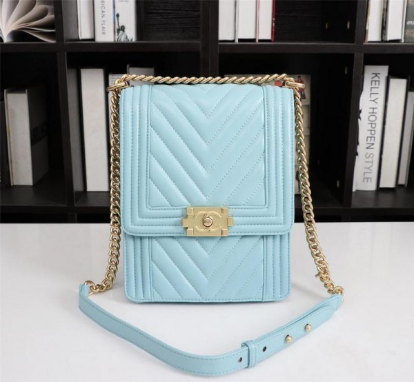 Chanel BOY CHANEL Handbag CH168-Blue