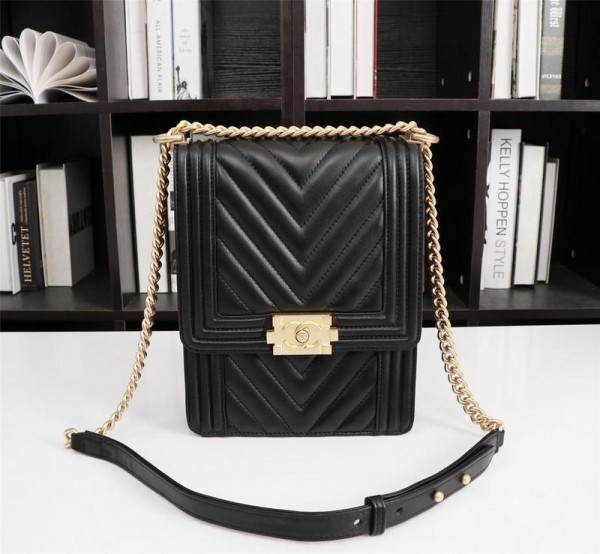 Chanel BOY CHANEL Handbag CH168-Black