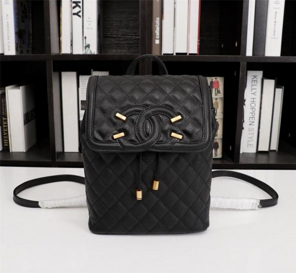 Chanel Top Handle Backpacks CH180-Black