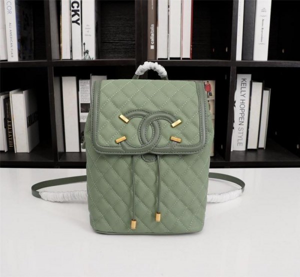 Chanel Top Handle Backpacks CH180-Green