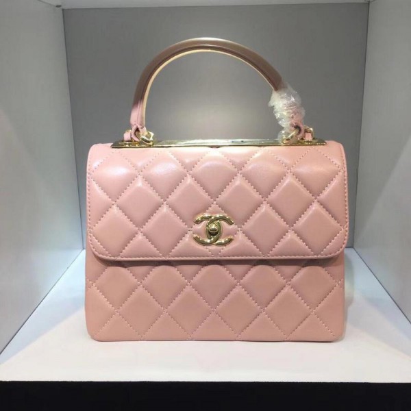Chanel Top Handle Flap Bags CH027S-Pink