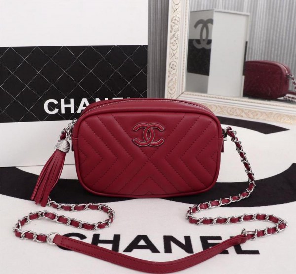 Chanel Cowhide Camera Bags CH189C-Red