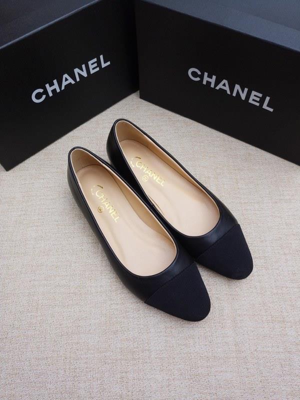 Chanel Women Ballet Flats Black CHS-070