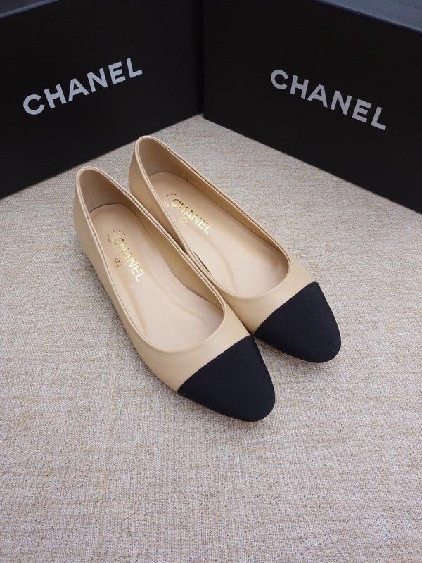 Chanel Women Ballet Flats Nude CHS-071