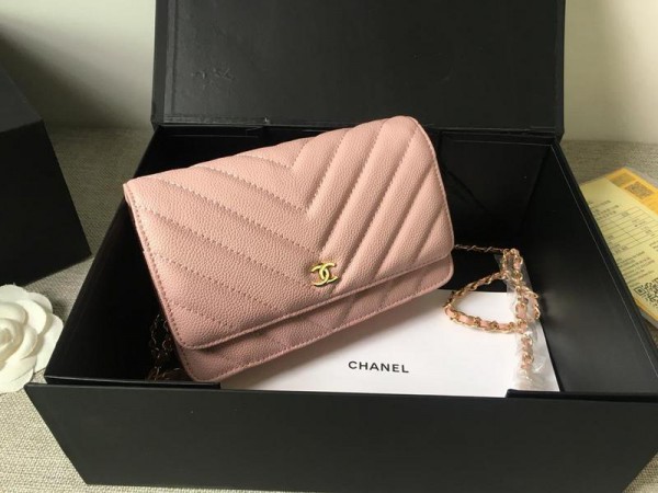 Chanel Wallet On Chain CH200-Pink