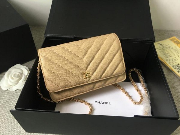Chanel Wallet On Chain CH200-Apricot
