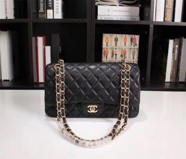 Chanel Double Flap Classic Handbag CH207-Black