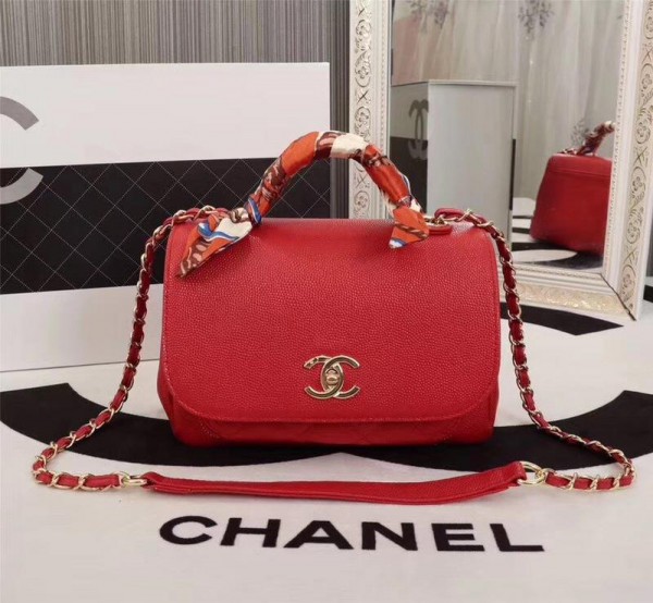 Chanel Top Handle Flap Bags CH210-Red