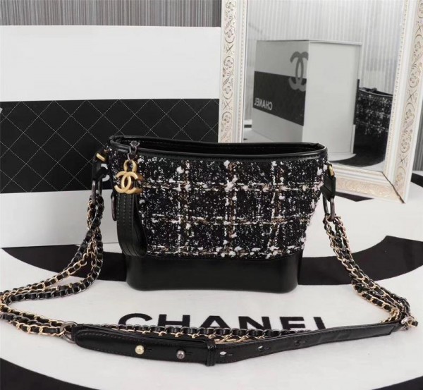 Chanel Gabrielle Small Hobo Bags CH213-Black