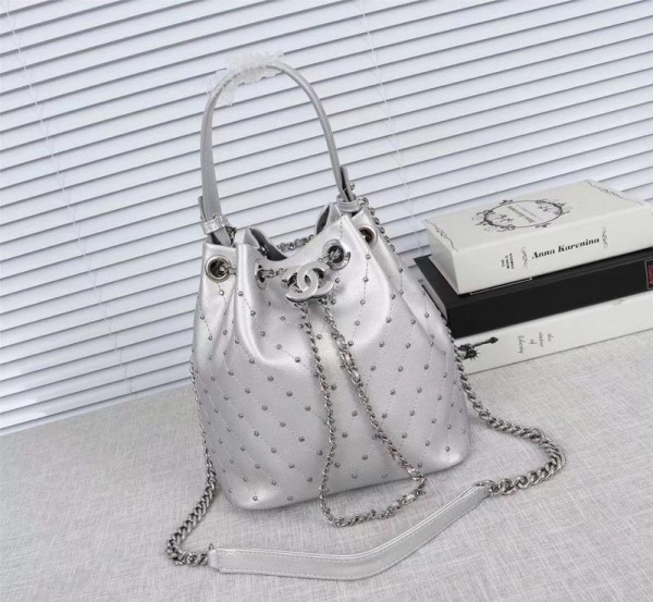 Chanel Bucket Bags CH225-Silver