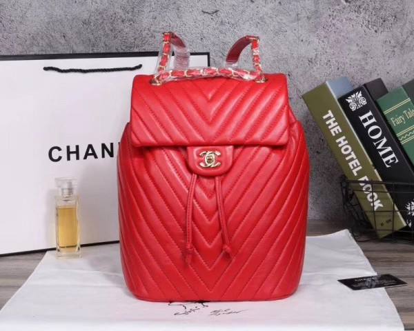 Chanel Backpacks CH056MV-Red