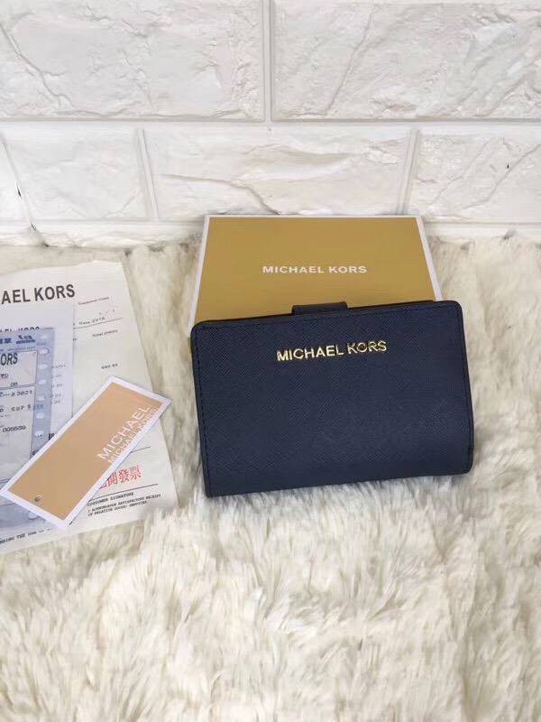 Michael Kors Folding Wallet Dark Blue (MK609)