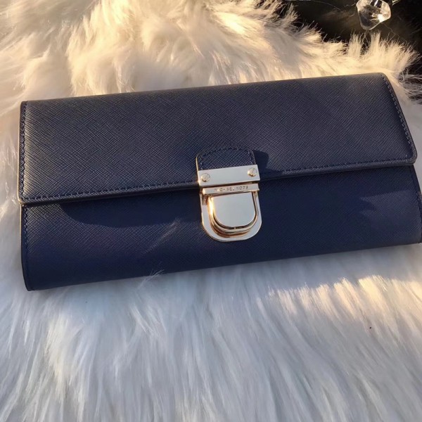 Michael Kors Lock Wallet Dark Blue (MK620)