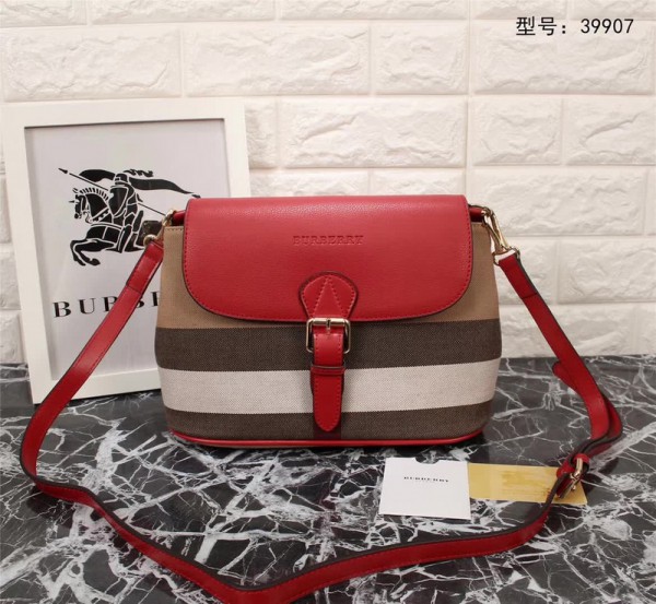 Burberry Crossbody Bag 39907 Red 27.5*17.5*12