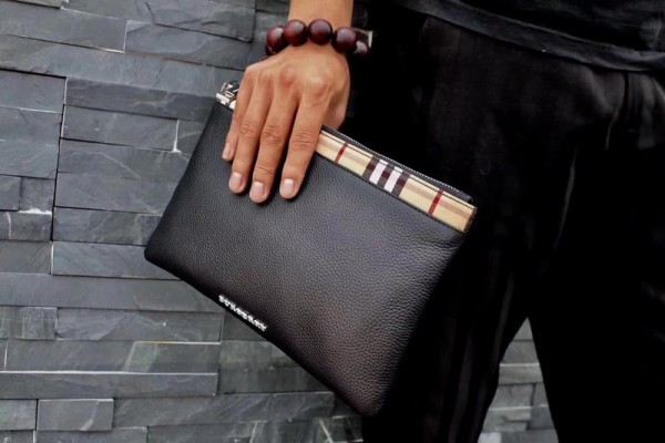 Burberry Men Clutch Bag 6209 Black 28*18