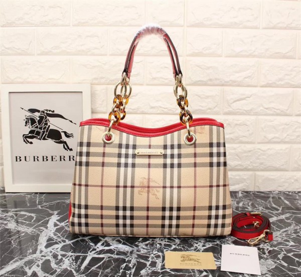 Burberry Tote Bag 1193 Red 31*23*10