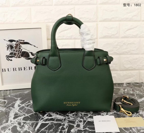 Burberry Tote Bag 1802 Green 27*20*12