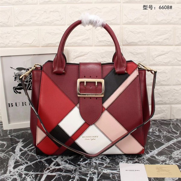 Burberry Tote Bag 66082 Red 30*27*17