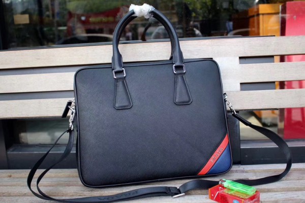 Prada Briefcase 3228 Black 38*28*6