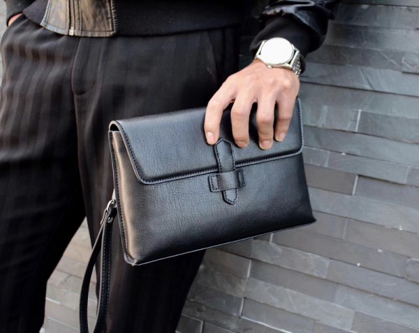 Prada Man Clutch Bag 0290 Black 25*16*3