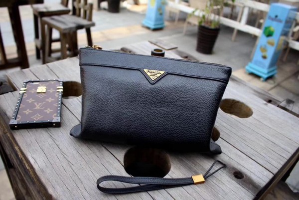 Prada Man Clutch Bag 97042 Black 29*18*3