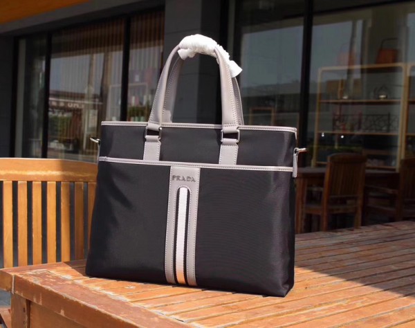 Prada Man Tote Bag 0253 Black 30*39*6