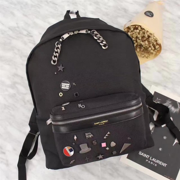 Saint Laurent Backpack 3302 Black 31*40*14