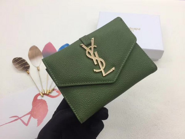 Saint Laurent Purse 204 Green 13*10*2