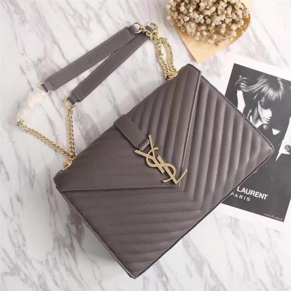 Saint Laurent Shoulder Bag 26588 Gray 30*20*6