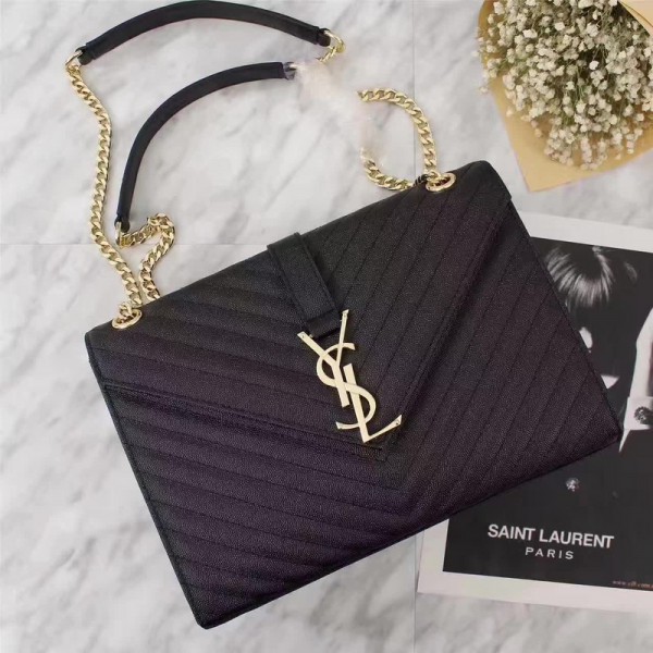 Saint Laurent Shoulder Bag 265881 Black Gold 30*20*6