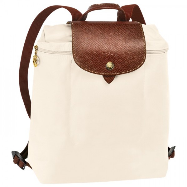 LONGCHAMP LE PLIAGE BACKPACK ECRU