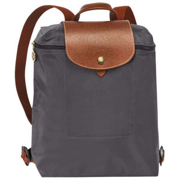 LONGCHAMP LE PLIAGE BACKPACK GUN METAL