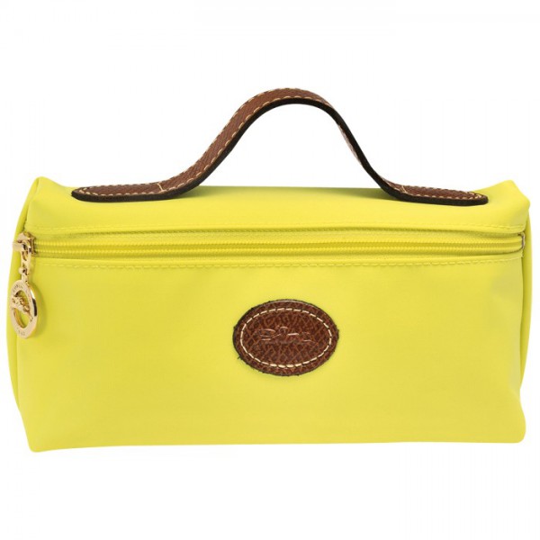 LONGCHAMP LE PLIAGE COSMETIC CASE LEMON-YELLOW