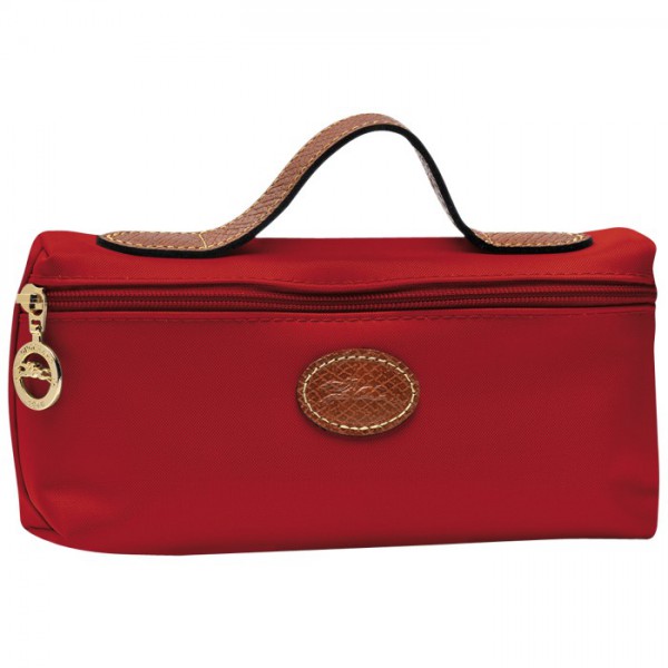 LONGCHAMP LE PLIAGE COSMETIC CASE RED