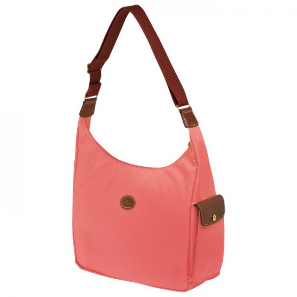 LONGCHAMP LE PLIAGE HOBO BAG CORAL RED