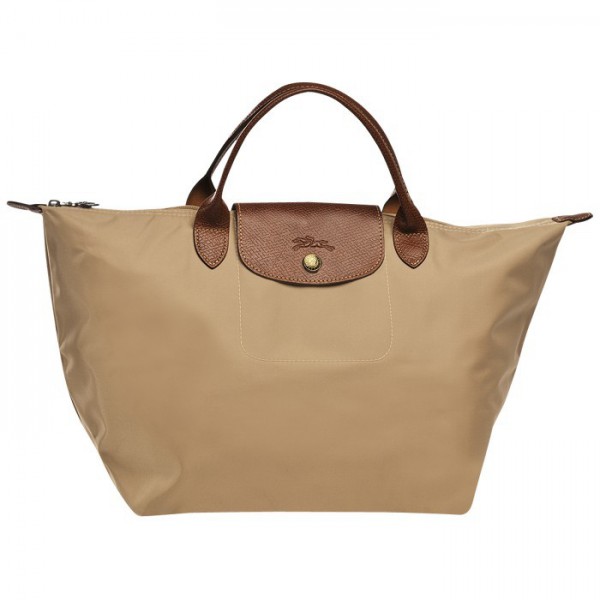 LONGCHAMP LE PLIAGE MEDIUM HANDBAG BEIGE
