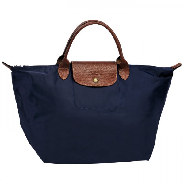 LONGCHAMP LE PLIAGE MEDIUM HANDBAG NAVY